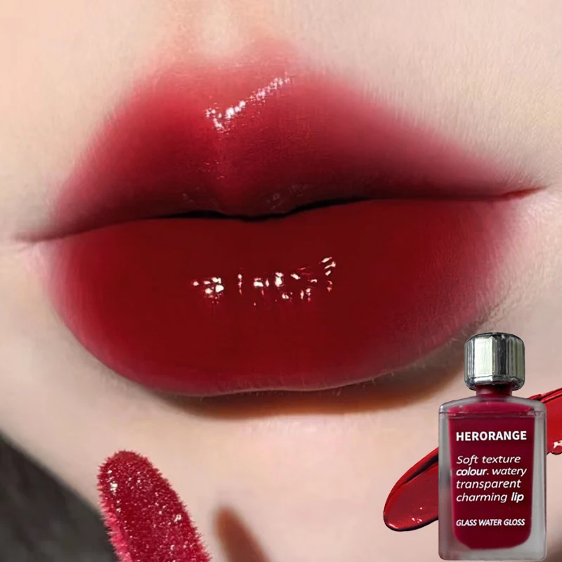 Зеркальная глазурь для губ HERORANGE блеск долговечная не выцветающая увлажняющая