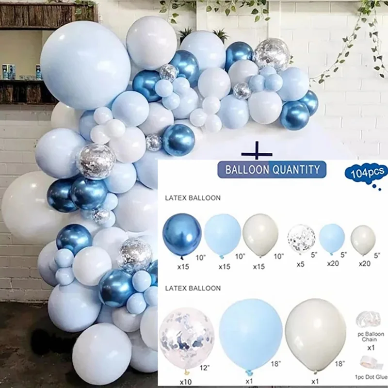 

Party Decoration Confetti Latex Balloons Gender Reveal Baptism Baby Shower Decorations Balloon Garland Arch Kit Wedding Birthday