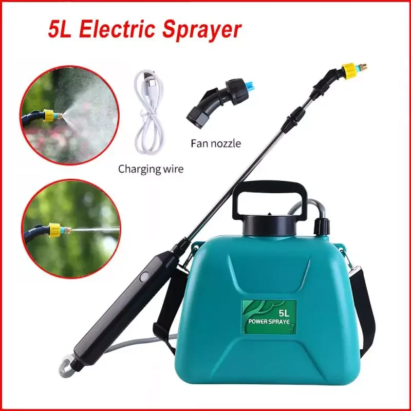 

5L Garden Shoulder Electric Sprayer 5L Rechargeable Garden Sprayer Garden Tools Thickened Backpack Agricultural Sprayer Equipme