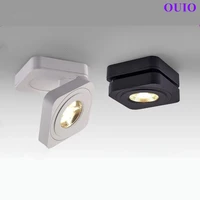 folding surface mounted led downlights 10w15w18w cob ceiling lamps spotlights 360 degree rotation household ac90260v