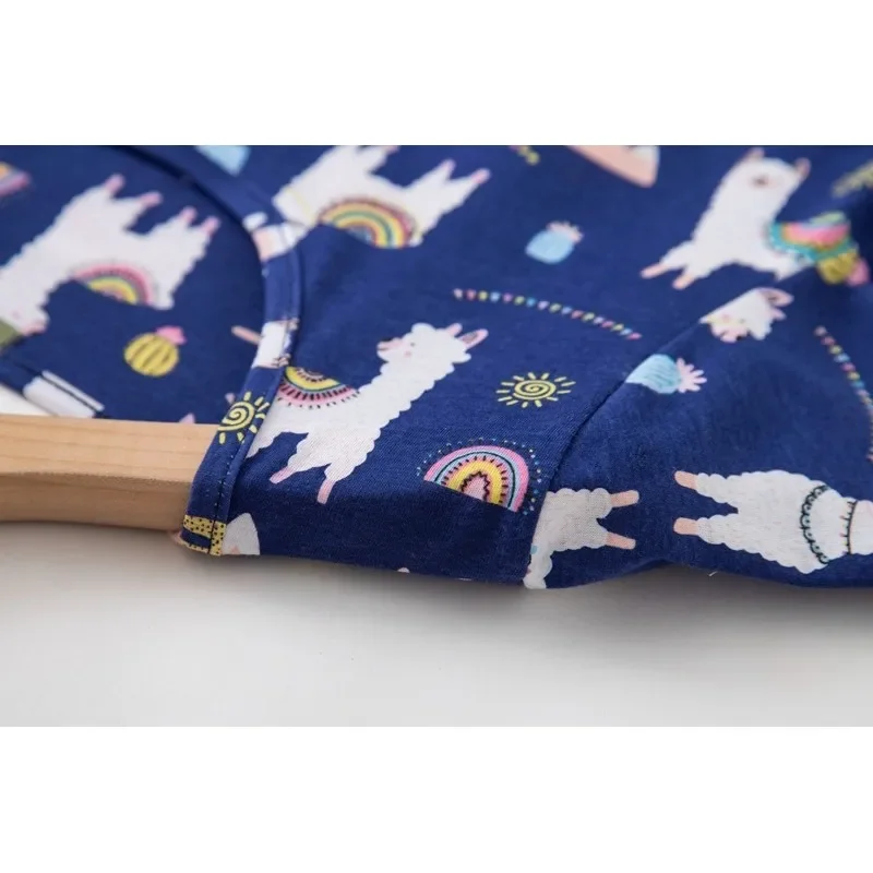 Летнее женское повседневное платье для сна с героями мультфильмов хлопковая