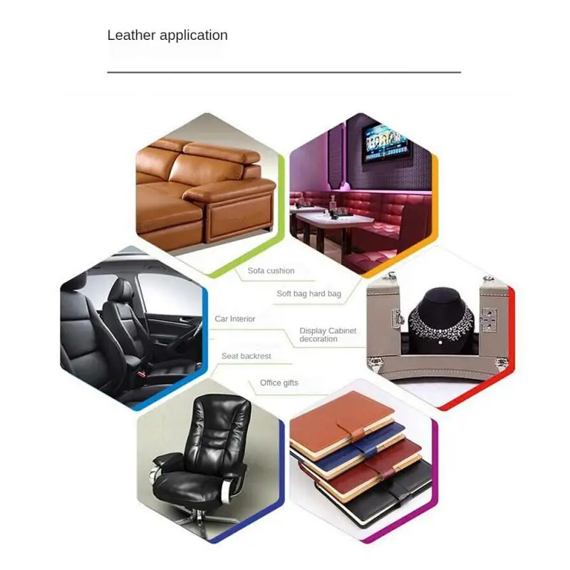 Самоклеящаяся полиуретановая нашивка с текстурой личи искусственная