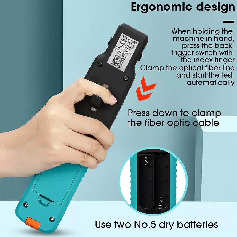 Fiber Optic Identifier Live Fiber Optical Identifier with Built in 10mw Visual Fault Locator 800-1700nm SM MM