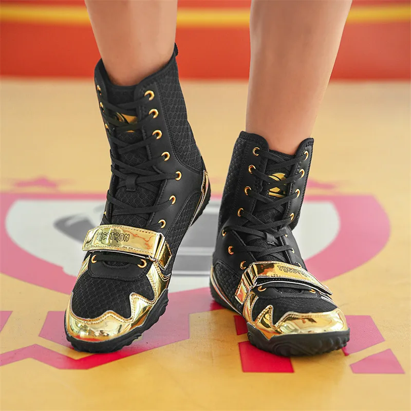 Мягкие профессиональные мужские борцовские ботинки тренировочные боксерские