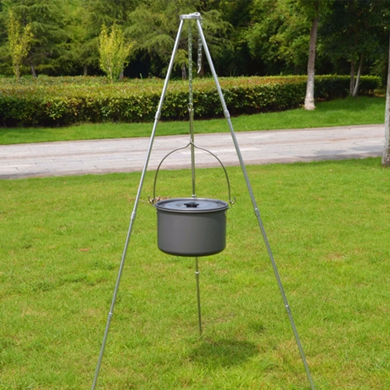 Подвесной горшок для кемпинга и пикника из алюминиевого сплава вместительная