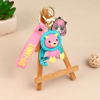 anime spy play house bear cute toys 3d figures exquisite keychain jewelry backpack decorative fashion pendant ania toys gifts