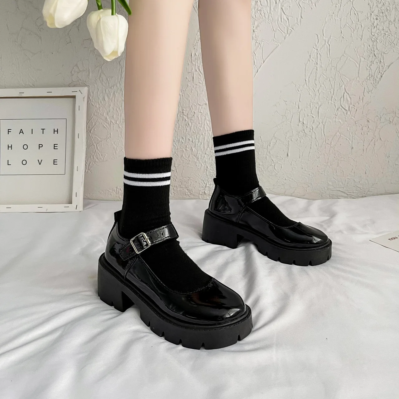 Women heels Shoes mary janes Pumps platform Lolita shoes on heels Women's Japanese Style Vintage Girls High Heel shoes for women