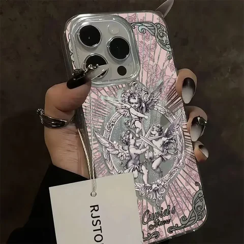 Винтажный чехол для телефона «Купидон» для Xiaomi Redmi Note 14 13 12 10 11 11S 8 9 7 10C 12C 9A A1 A3 12C 13C Силиконовый чехол