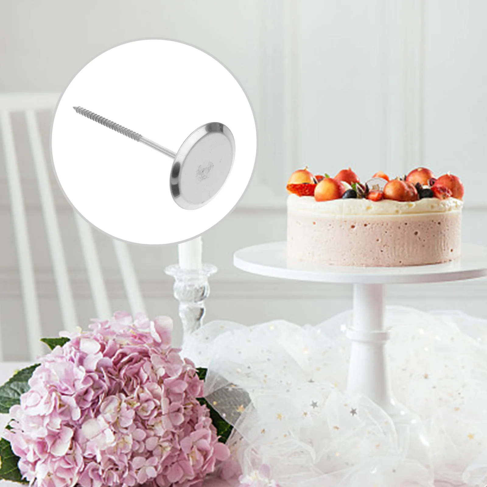 

4 Pcs Decorating Tool Flower Nails Cupcake Tools Toppers Piping Stick Decorations Russian nozzles decorate cakes