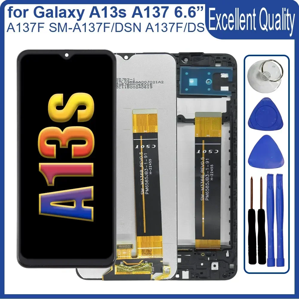 Протестированный ЖК-дисплей для Samsung Galaxy A13s сменный преобразователь сенсорного