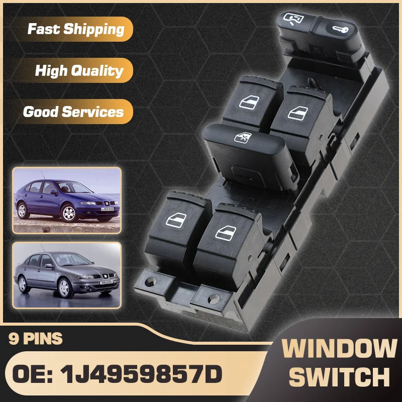 Главный электрический переключатель управления окном 1J 4959857 D для Seat Leon MK1 Hatchback