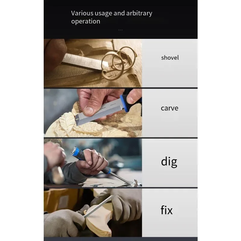 Деревообрабатывающее долото под прямым углом многофункциональное плоское с