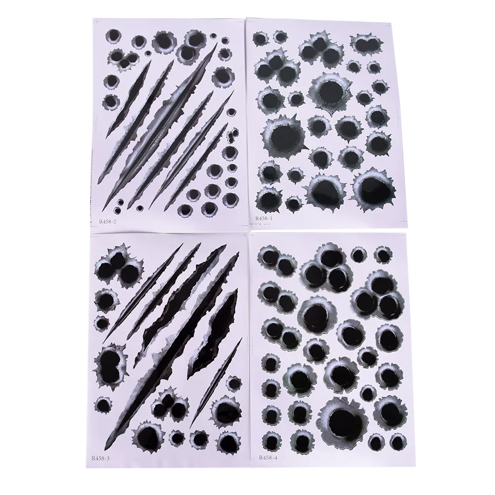 Модный новый креативный автомобильный Стайлинг 3D Поддельные пули отверстие