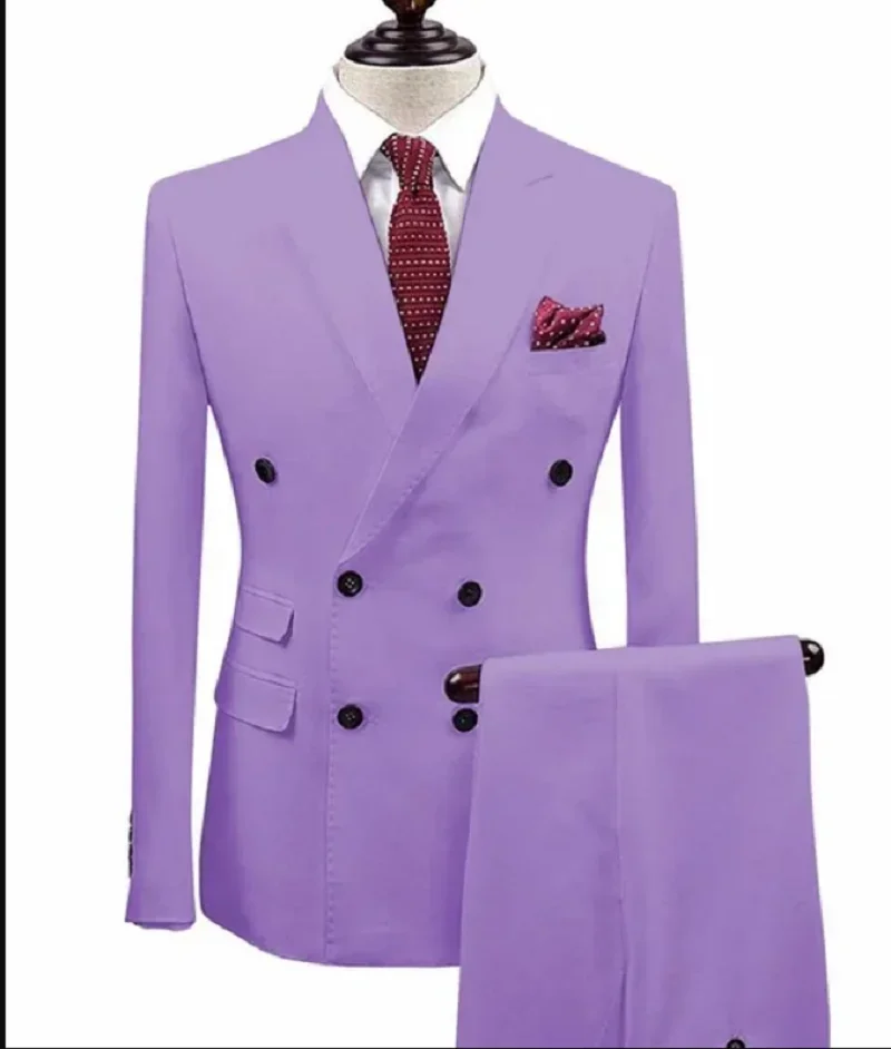 Мужские костюмы двубортный Мужской Блейзер и брюки