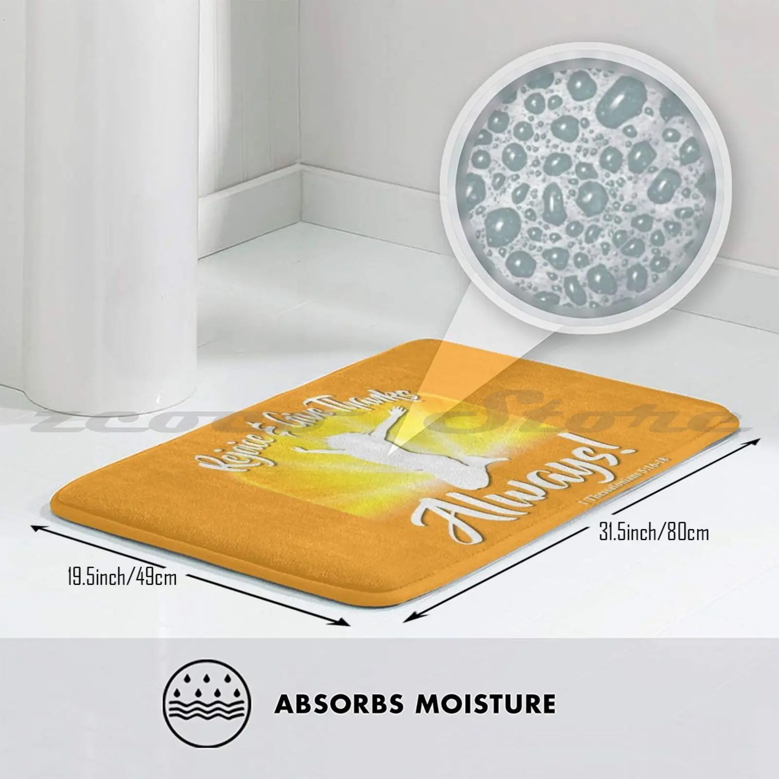 Радуйтесь и всегда Спасибо!-коврик для дверей из сосалонийцев 5: 16-18 нескользящий