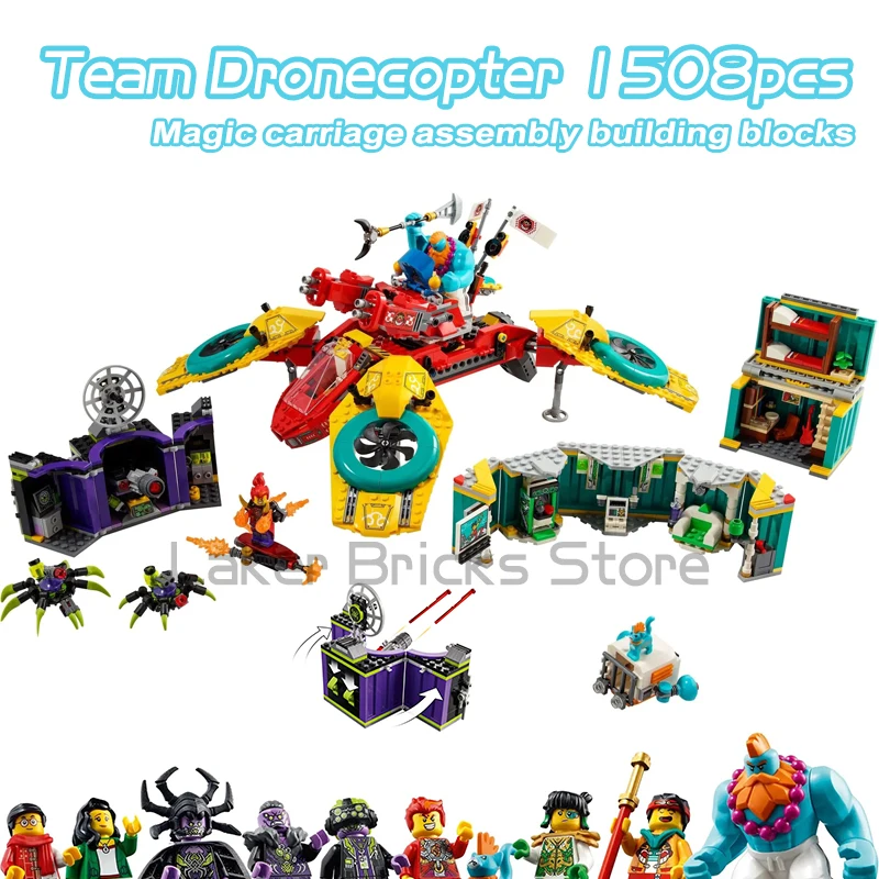 

1508 шт., Детский конструктор «обезьяна»