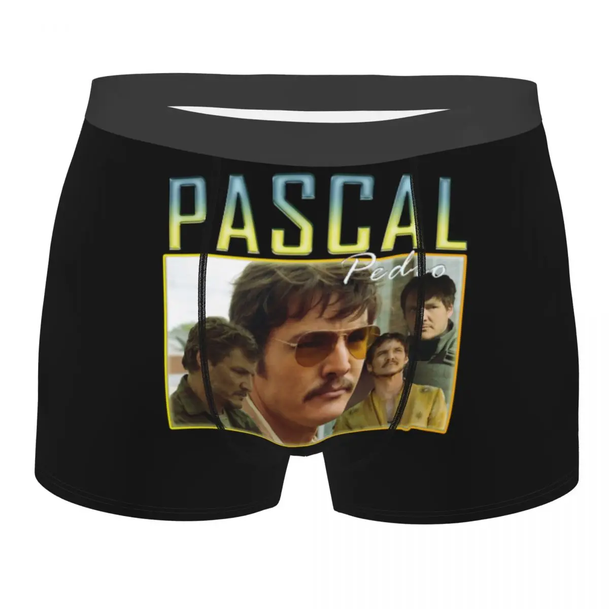 

Retro 90s Pedro Pascal Aesthetic Men Underwear Boxer Briefs Shorts Panties Novelty Soft Underpants for Male Plus Size
