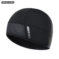 arsuxeo helmet liner skull cap running cycling skin hat thermal moisture wicking mtb bike cycling headwear