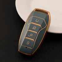 tpu car key cover smart remote key case for byd tang dm 2018 key bag auto accessories keychain keyring key covers