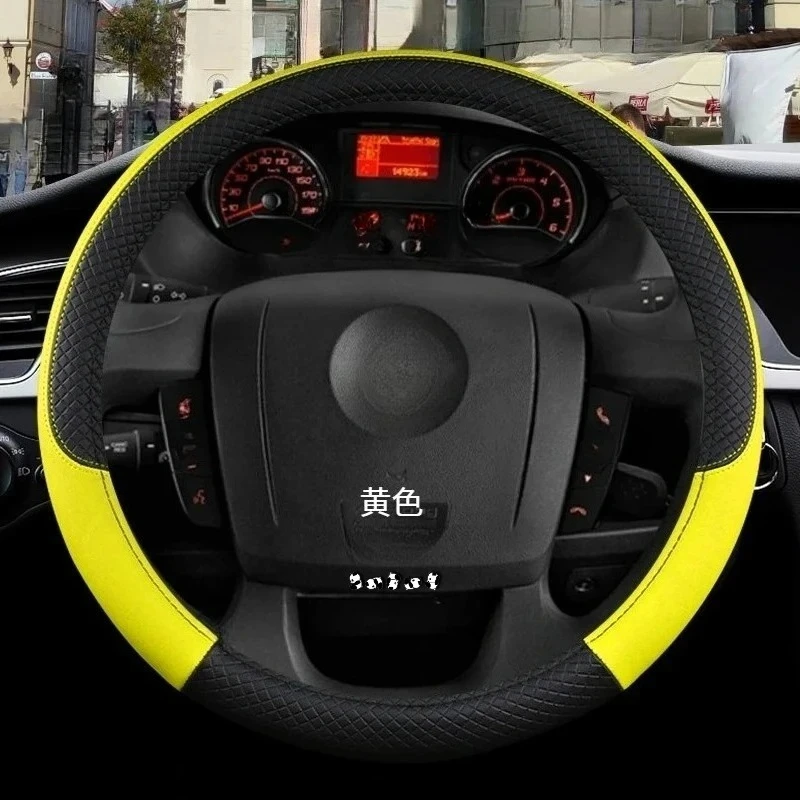 Фото Для Fiat Ducato автомобильный чехол на руль из искусственной кожи 100% бренд DERMAY, высококачественные автоаксессуары №2