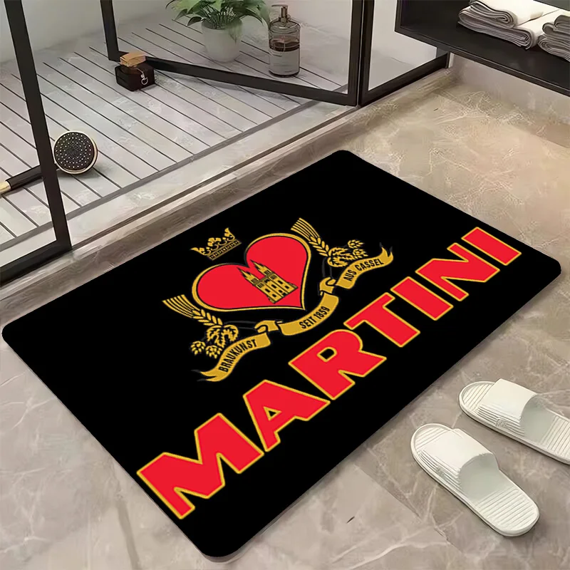 

Martini Balcony Mat Floor Bath Room Mats Hallway Kitchen Carpet House Entrance Bathroom Rug Foot Door Welcome Non-slip Rugs Home