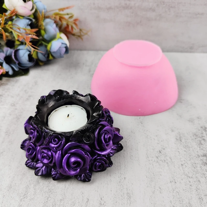 

Cement Gypsum Epoxy Mold Candle Holder Silicone Mould Flowerpot Resin Moulds Jewellery Storage Box Jewelry Making Molds