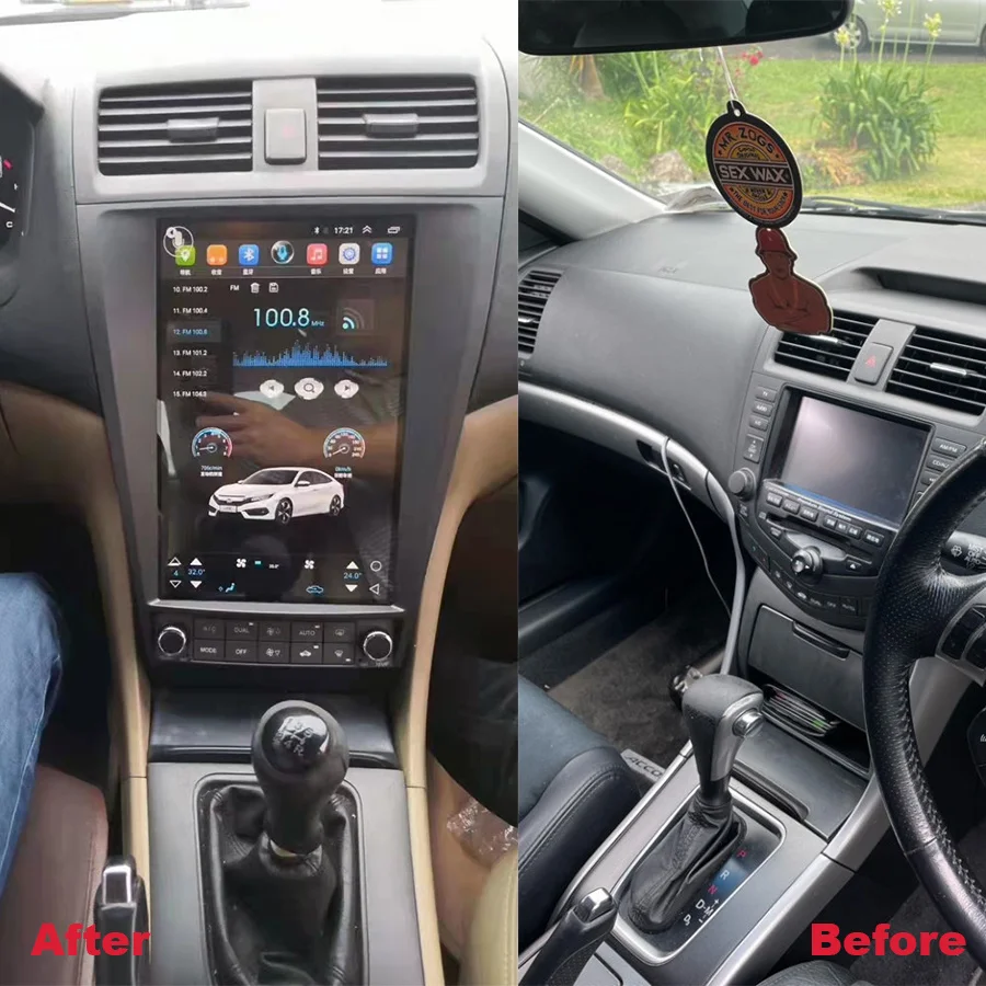 

12.8" Vertical Screen Android 11 Car Player For Honda Accord 7 2003-2008 Tesla Radio Stereo Head Unit Gps Navigation 2din Auto