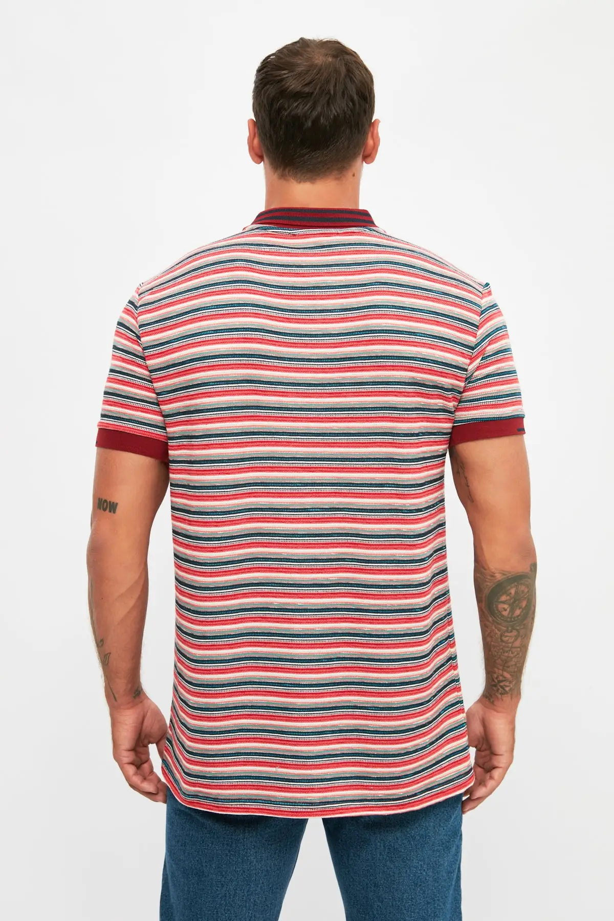 

Trendyol Men 'S Regular Fit Short Sleeve Polo Collar T-shirt TMNSS21PO0218