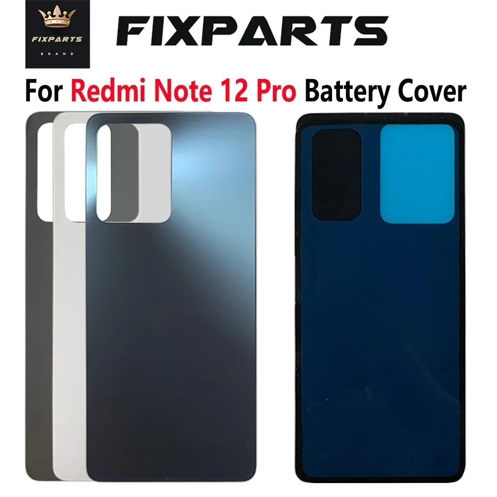 

New For Xiaomi Redmi Note 12 Pro Battery Cover Rear Housing Case 22101316C 22101316I Back Cover Replacement Hard Case