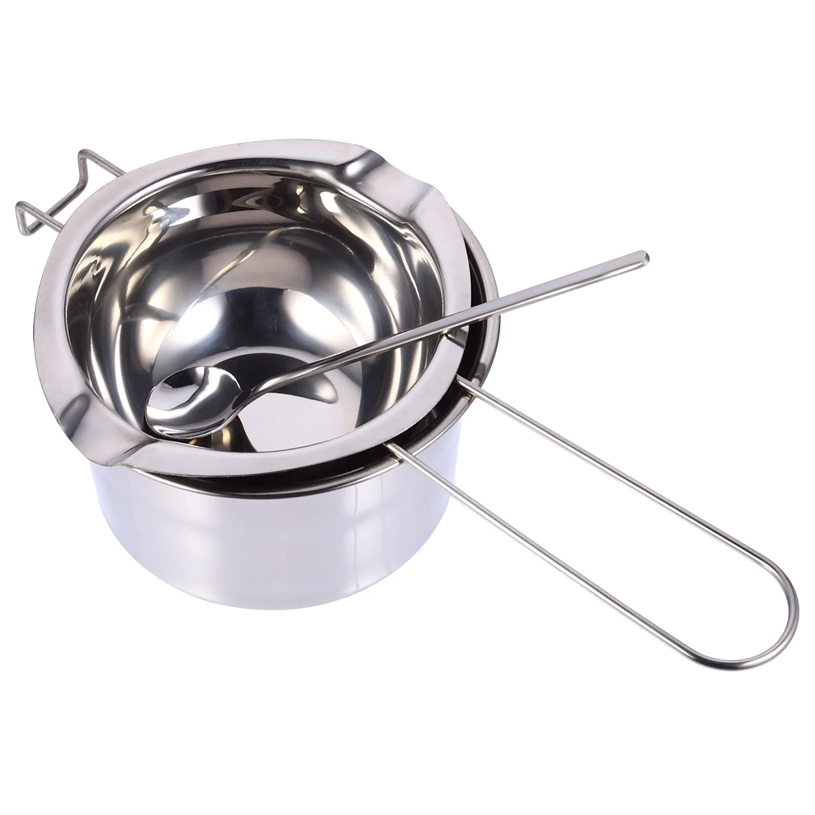 

Pot Melting Double Boiler Steel Chocolate Stainless Cheese Cookware Pan Warmer Butter Camping Making Coffee Saucepan Fondue