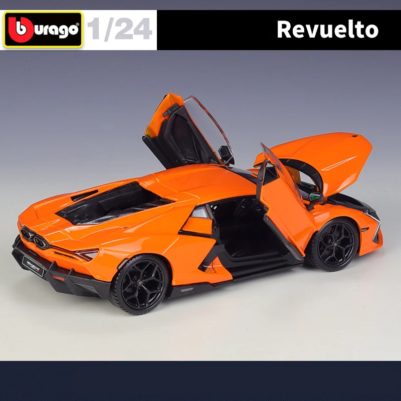Модель спортивного автомобиля Bburago 1:24 Lamborghini Revuelto литая металлическая гоночная