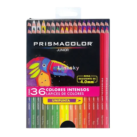 Карандаши Prismacolor Junior, набор бумажных коробок из 12 штук, 15, 24, 36, 48, разработанные для молодежи, для развития их художественных навыков