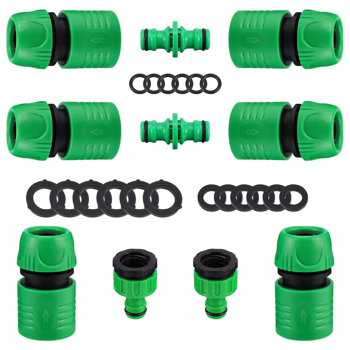 

Garden Hose Connector Garden Hose Adapter 1/ 2 Inch Hose Connector Quick Connectors Repair Damaged Leaky Adapter for Garden