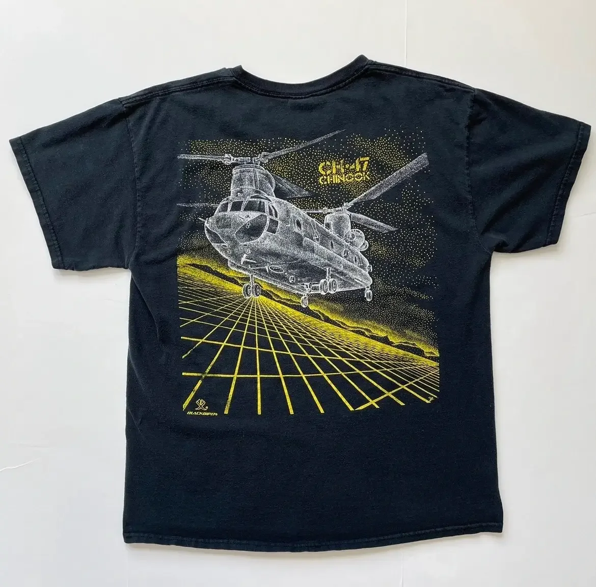 

CH-47 Chinook Transport Helicopter Line Drawing Printed T-Shirt. Summer Cotton Short Sleeve O-Neck Mens T Shirt New S-3XL
