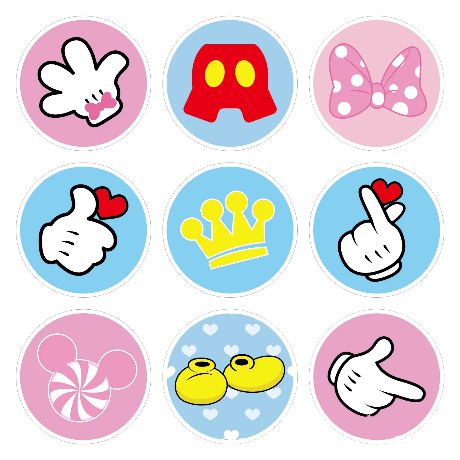 Коробки для подарков и сладостей на вечеринку Disney Mickey Minnie Mouse, 12 штук, для детей, на детский праздник, декорации для дня рождения.