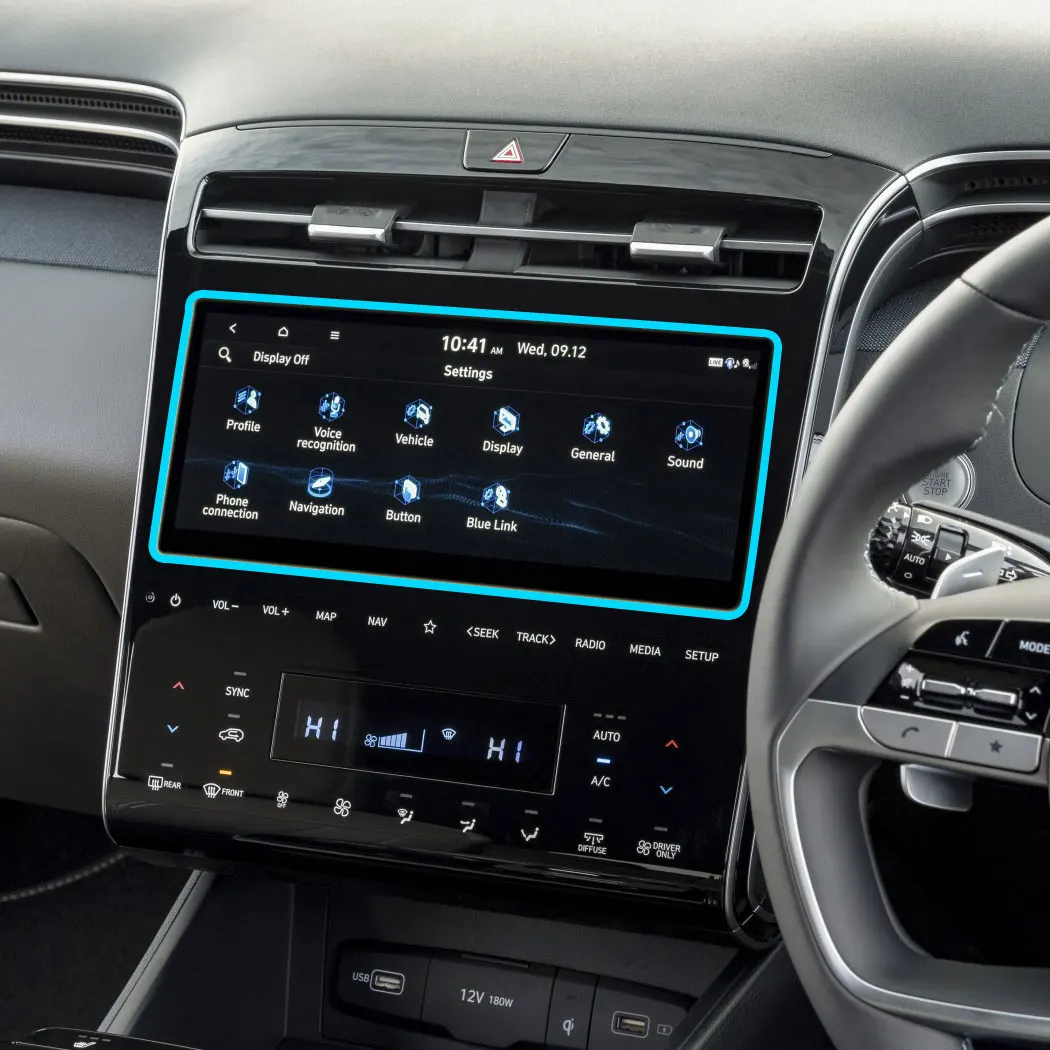 

Протектор экрана из закаленного стекла для Hyundai Tucson Elite 2021, экран дисплея автомобильного радио навигации
