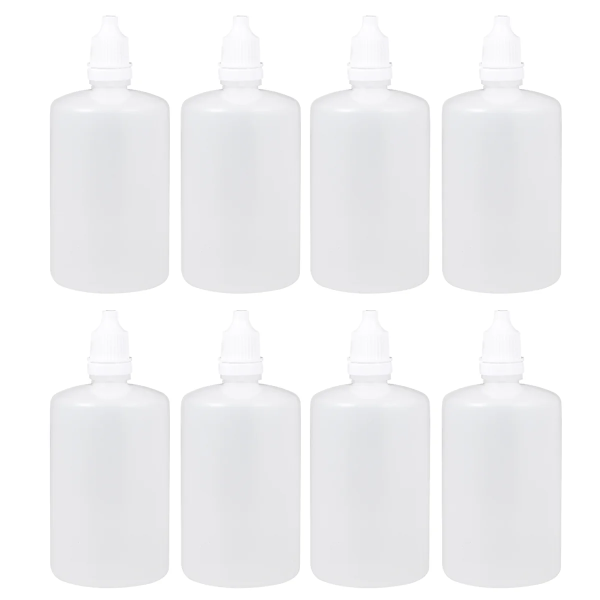 

12pcs 100ml Empty Plastic Squeezable Dropper Bottles Eye Liquid Dropper Sample Eyes Drop Refillable Bottle (Transparent)