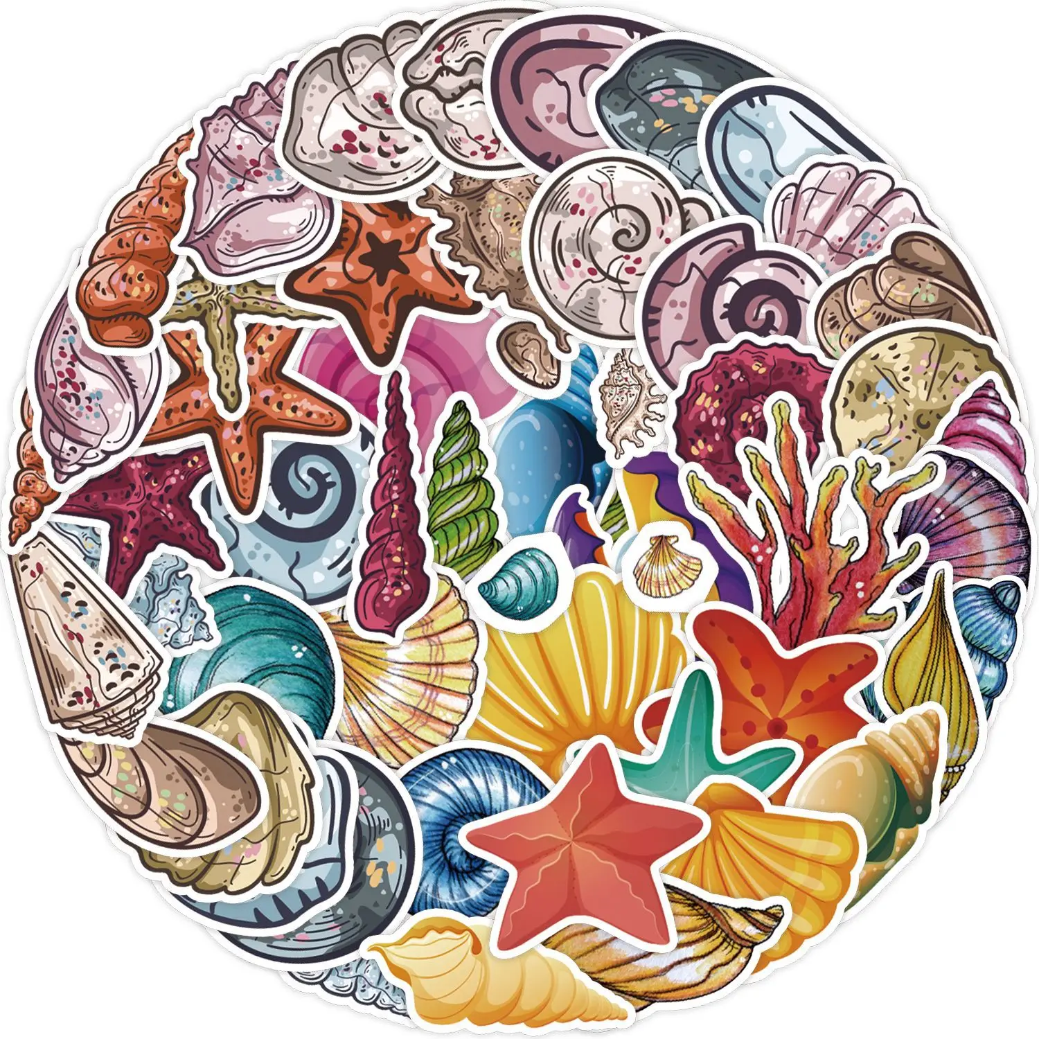 

50 шт., декоративные водонепроницаемые наклейки в стиле ретро