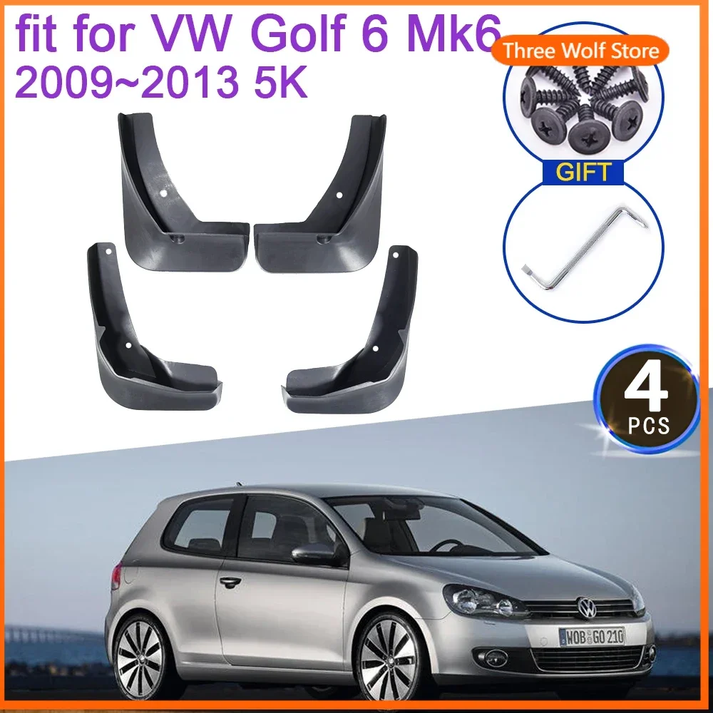 

4x для Volkswagen VW Golf 6 2009 2010 2011 2012 2013 Mk6 5K брызговики брызговик передние и задние колеса аксессуары