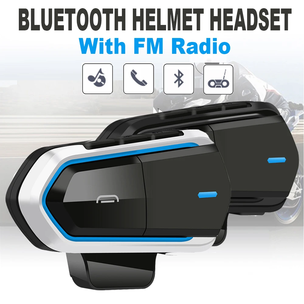 

Bluetooth-гарнитура для мотоциклетного шлема B35, водонепроницаемая, с FM-радио