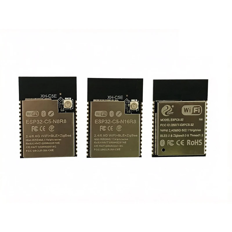 Фото Беспроводной модуль ESP32-C5 ESP32-C5-N4 N8R8 N16R8 2.4G&5G WiFi BLE5.0 Zigbee Thread Двухдиапазонный WiFi MCU модуль №3