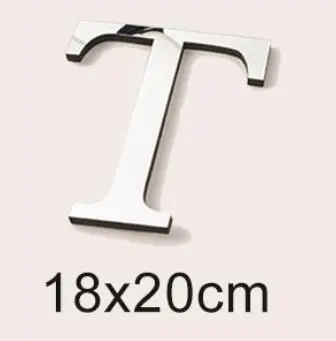 

Зеркальные наклейки с английскими буквами 20 см