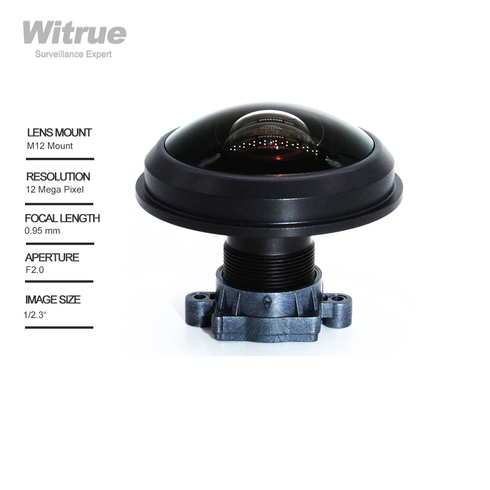 

Объектив для камеры видеонаблюдения 4K 0,95 мм 210 градусов рыбий глаз F2.0 1/2 нм ИК-фильтр нм для аэрофотосъемки распознавание лица для Дронов FPV