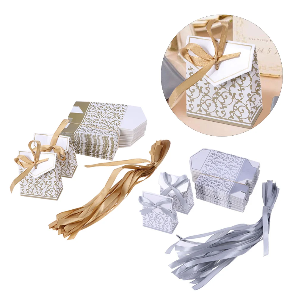 

Party Gifts Favor Bags Bowknot Paper Candy Box For Wedding Decoration Kraft Wedding Favors And Gifts Box