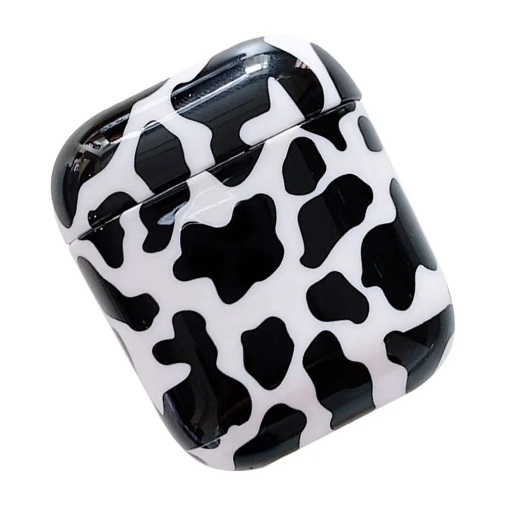 

1Pc Cow Printing Earbuds Case Wireless Headset Case Cell Phne Earbuds Protectors Silicone Earbuds Box