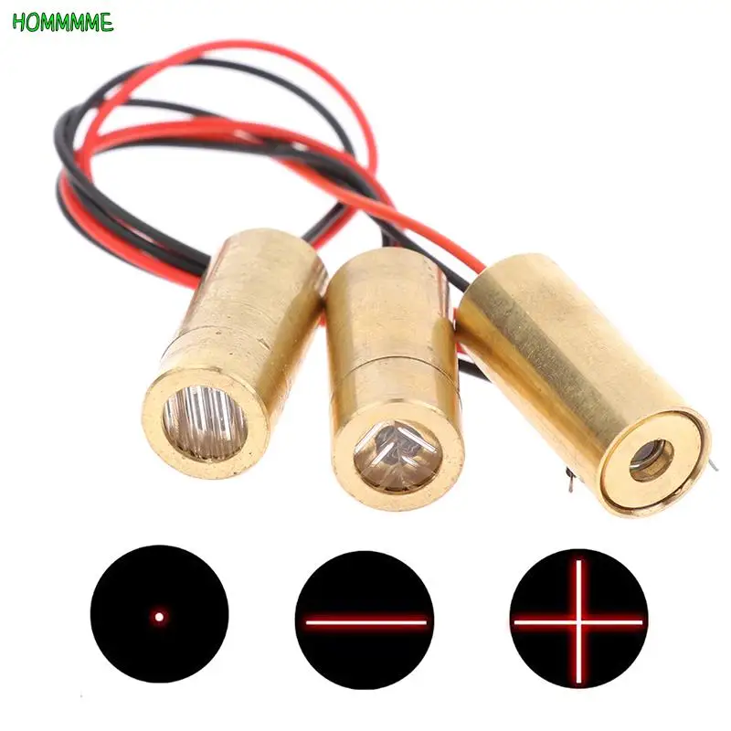 

1PC Laser head 650nm 9mm 3V 50mW Laser Cross Diode Module Red Copper Head 5MW