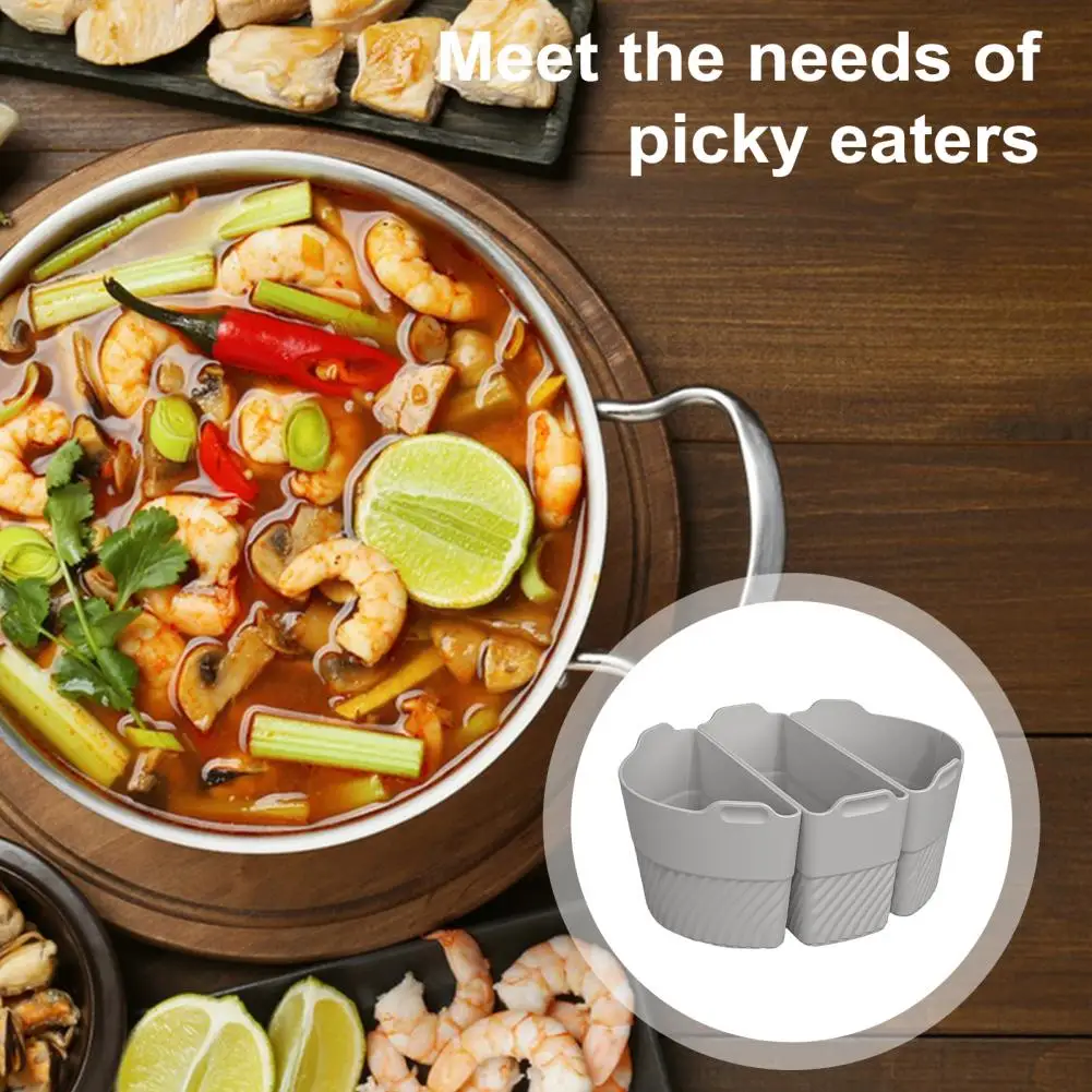 Вставка для медленной плиты с несколькими отделениями силиконовые вкладыши 6-8 Qt