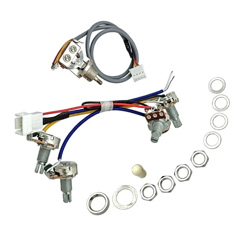 Комплекты проводов для гитары Hareness 500K Pots Control 2V 2T 3-позиционный переключатель с