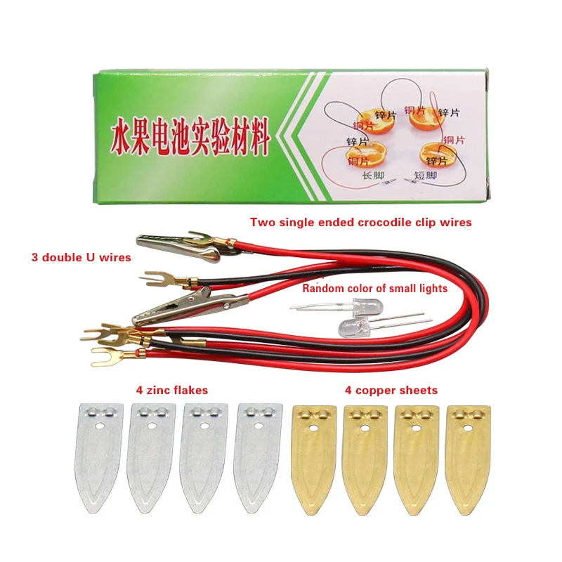 

Children DIY Homemade Fruit Battery Power Educational Electricity-generating Experiment exercise children's thinking ability