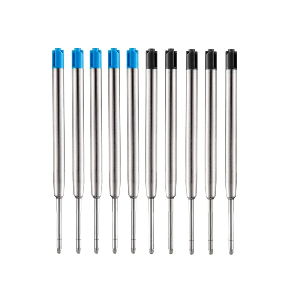 

5pcs 0.5mm Roller Ballpoint Pen Refill Medium Nib Blue Black Color Ink Ball Pens Refill for School Office Writing Stationery